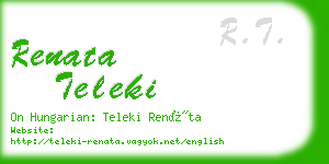 renata teleki business card